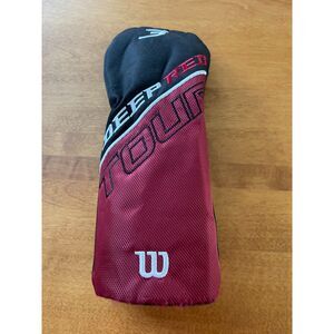 Wilson Deep Red Tour #3 Driver Headcover Club Head Cover Excellent Condition